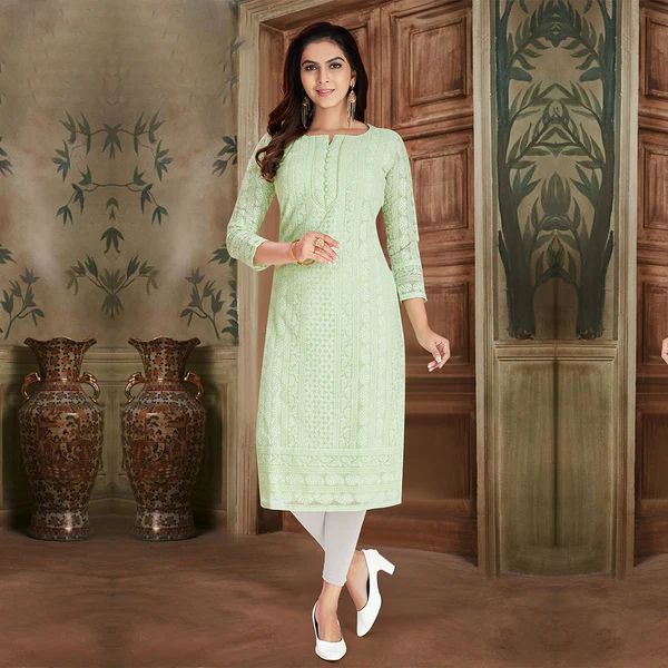 white kurti
