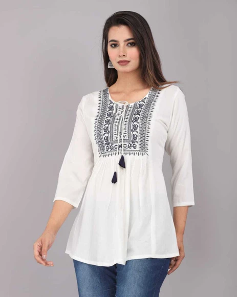 white kurti